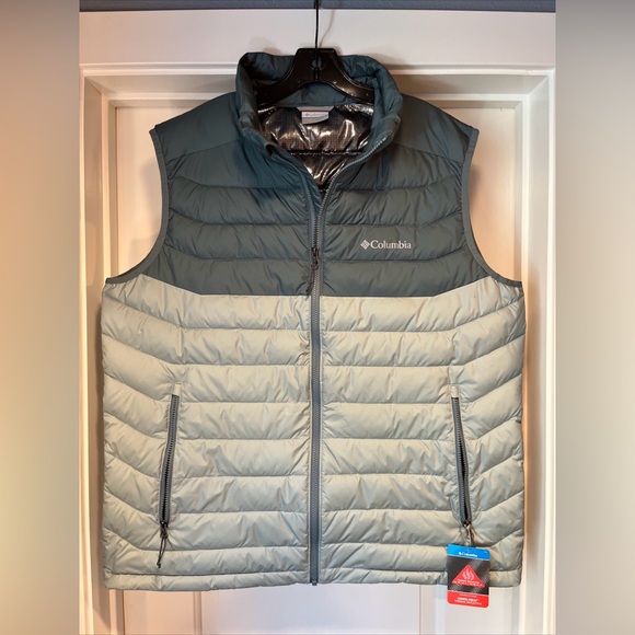 PEN MARK Columbia White Out Vest Mens XL Niagara Puffer Insulated Omni-Heat New - Picture 1 of 16